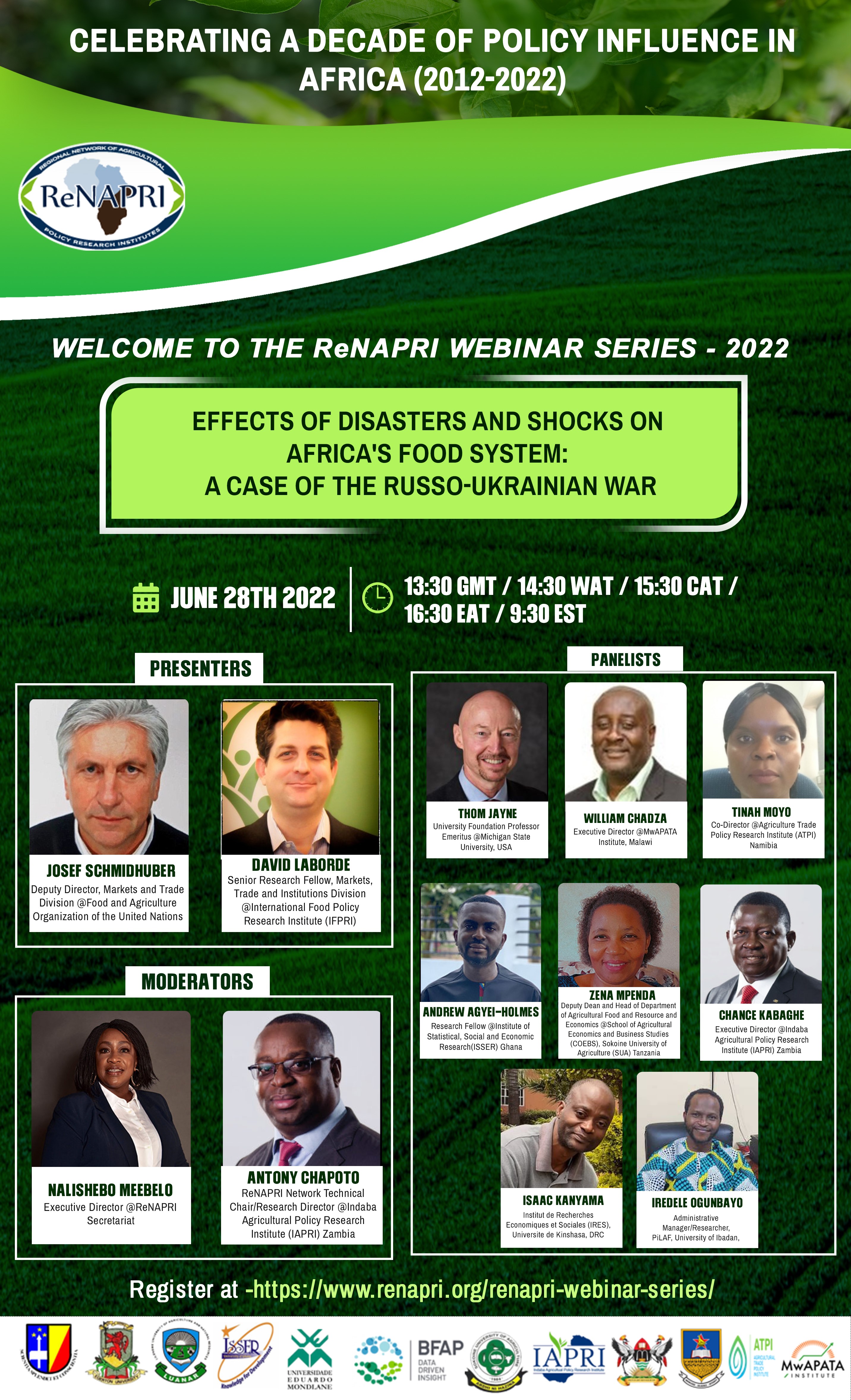 renapri webinar flyer including time and date as well as pictures of the presenters and logos for the participating organizations